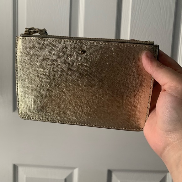 Kate Spade Shimmery Gold Wristlet - Picture 3 of 4